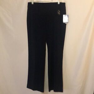 LAURA SCOTT navy blue Fit Sensations pants. Size 10. Slims your tummy.